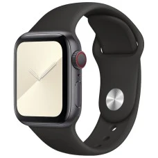 Apple Watch Silicone Strap 42  /  44  /  45  /  49mm (07) Black