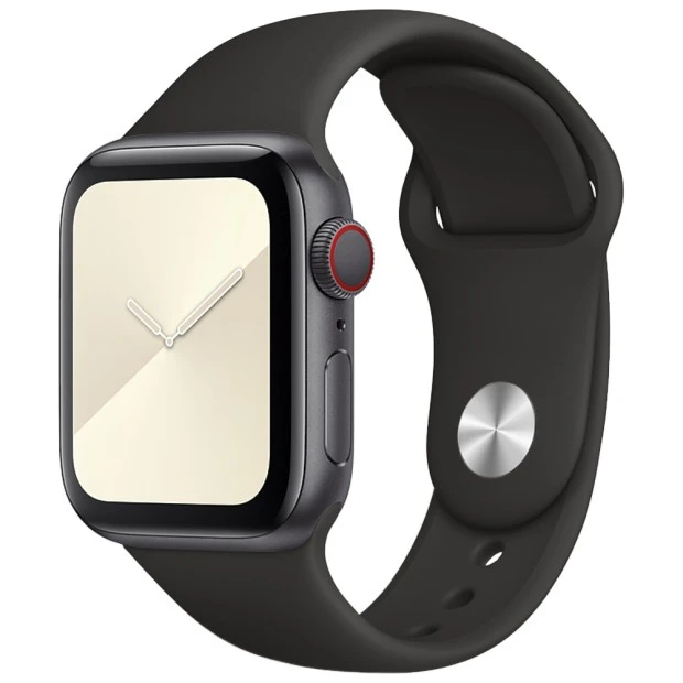 Apple Watch Silicone Strap 42  /  44  /  45  /  49mm (07) Black
