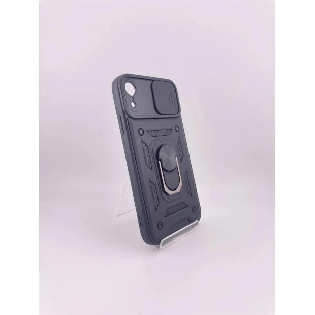 Чохол-кейс Ring Serge Armor для Apple iPhone XR (ShutCam) (Чорний)