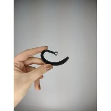 Ear hook silicone-plastic for Bluetooth headset (5mm) (Black)