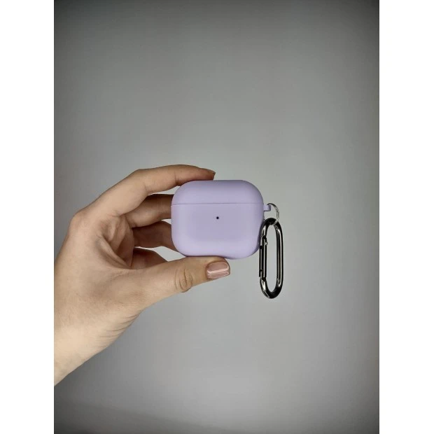 Чохол для навушників Full Silicone Case з мікрофіброю для Apple AirPods 3 (43) Glycine