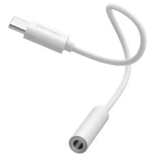 Переходник Denmen DU01 Type-C to 3.5mm AUX (Белый)