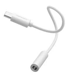 Переходник Denmen DU01 Type-C to 3.5mm AUX (Белый)