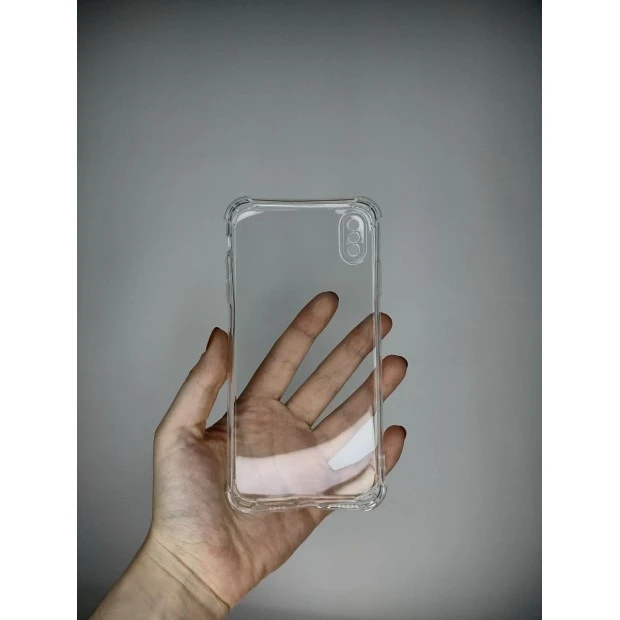 Силікон 6D Apple iPhone XS Max (ShutCam) (Прозорий)