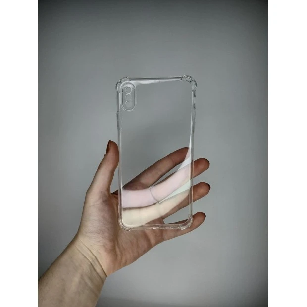 Силікон 6D Apple iPhone XS Max (ShutCam) (Прозорий)