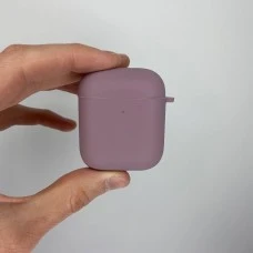Чехол для наушников Full Silicone Case with Microfiber Apple AirPods (01) Bilberry