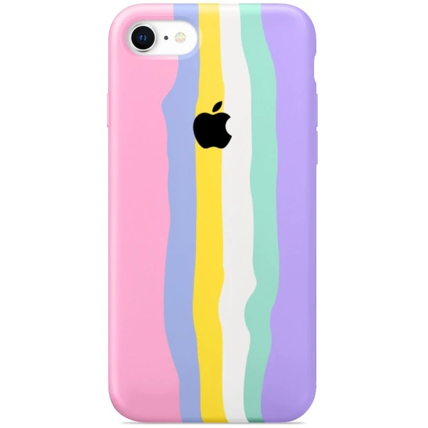Силикон Rainbow Case Apple iPhone 7 / 8 / SE (2020) (Pink)