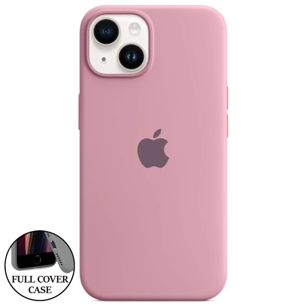 Силіконовий оригінальний круглий чохол для Apple iPhone 14 (Blueberry)