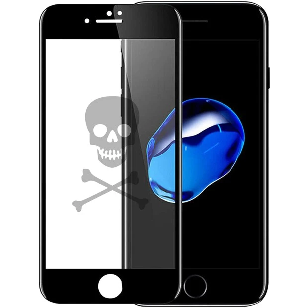 Защитное стекло 5D Picture Apple iPhone 6 / 7 / 8 Black (Skull)