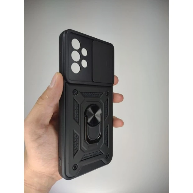 Броньований чохол Ring Serge Armor Case Samsung Galaxy A23 (ShutCam) (Чорний)