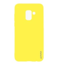 Силикон iNavi Color Samsung Galaxy A8 (2018) A530 (желтый)