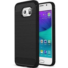 Силикон Polished Carbon Samsung Galaxy S6 (Чёрный)
