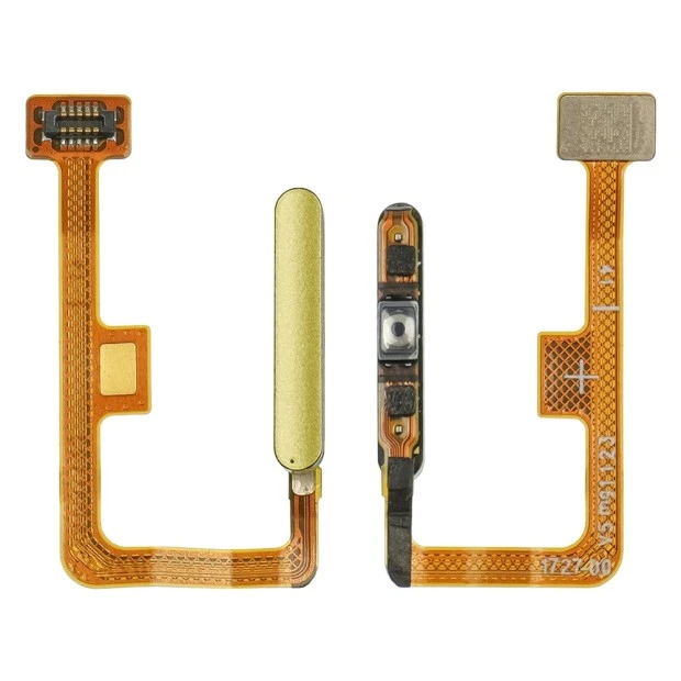 Шлейф для Xiaomi Mi11 Lite с кнопкой вкл./выкл., и желтым сканером отпечатка пальца
