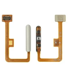 Шлейф для Xiaomi Mi11 Lite с кнопкой вкл./выкл., и серебристым сканером отпечатк..