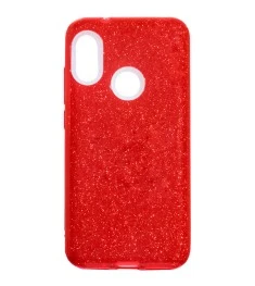 Силикон Glitter Xiaomi Redmi 6 Pro / Mi A2 Lite (Красный)