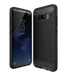 Силикон Polished Carbon Samsung Galaxy S8 (Чёрный)