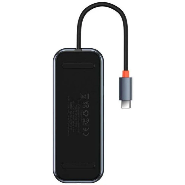 Переходник USB HUB Baseus AcmeJoy WKJZ010213 (Type-C to HDMI + 2xUSB3.0+USB2.0 + Type-C PD&D (Серый)