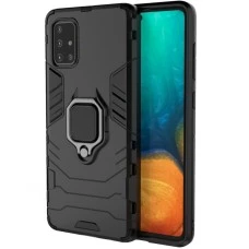 Бронь-чехол Ring Armor Case Samsung Galaxy A71 (2020) (Чёрный)