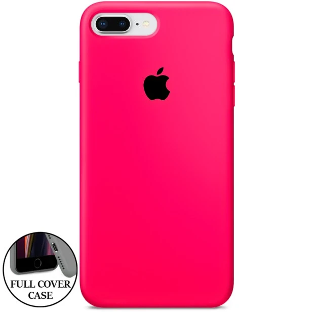 Силикон Original Round Case Apple iPhone 7 Plus / 8 Plus (31) Barbie Pink