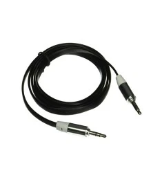 AUX-удлинитель силиконовый 1.5m 2pin (чёрный)