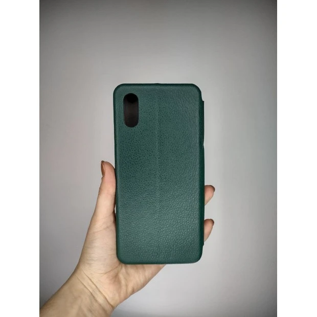 Чехол-книжка Оригинал Lite Xiaomi Redmi 9A (Тёмно-зелёный)