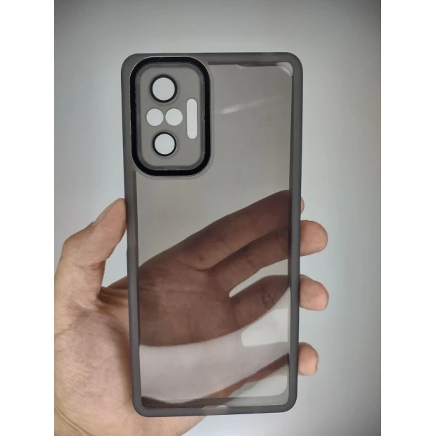 Накладка Totu Metal Frame Xiaomi Redmi Note 10 Pro / Note 10 Pro Max (Чёрный)