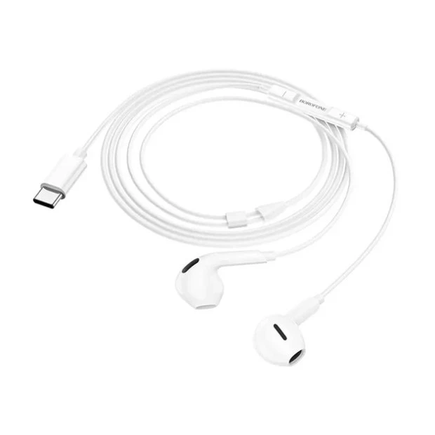 Wired earphones-headset Borofone BM71 (Type-C) (White)