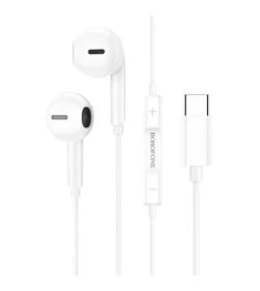 Wired earphones-headset Borofone BM71 (Type-C) (White)