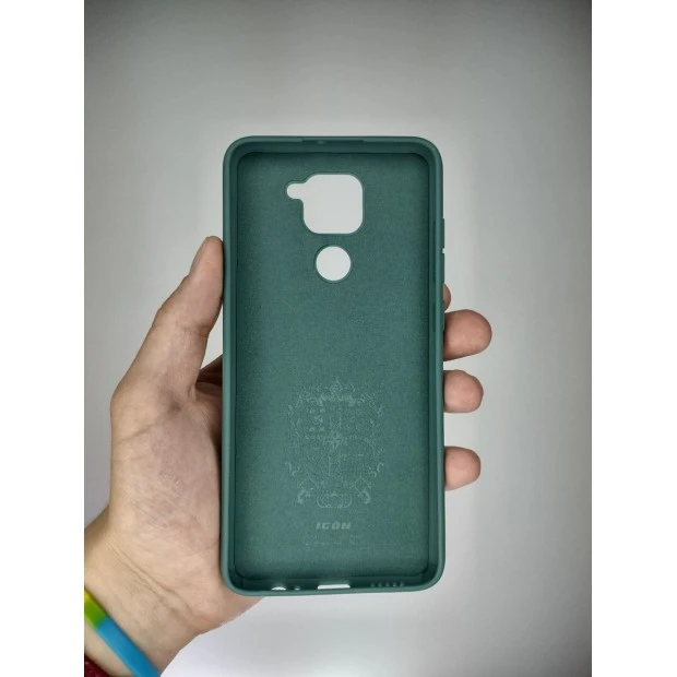 Силикон Original 360 ShutCam Case Xiaomi Redmi Note 9 / Redmi 10X (Тёмно-зелёный)