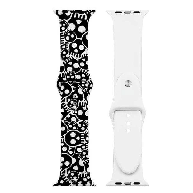 Ремешок Print Apple Watch 38 / 40 mm (Skeleton 2)