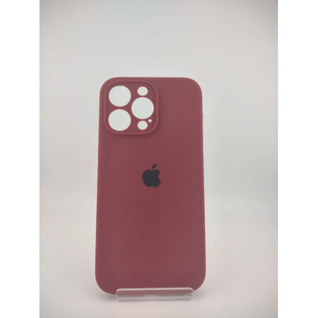Силіконовий Original RoundCam чохол для Apple iPhone 14 Pro Max (57) Марсала