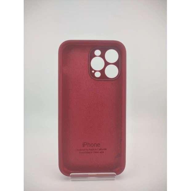 Силіконовий Original RoundCam чохол для Apple iPhone 14 Pro Max (57) Марсала