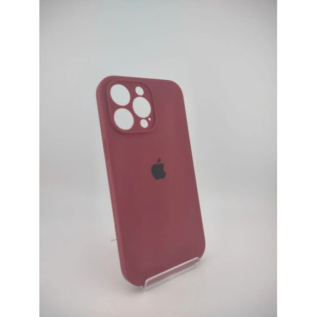 Силіконовий Original RoundCam чохол для Apple iPhone 14 Pro Max (57) Марсала