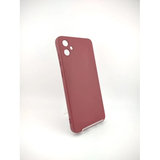 Силікон оригінальний Samsung Galaxy A05 (ShutCam) (Бордовий)