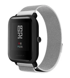 Ремешок Milanese Loop Xiaomi Amazfit Bip 20мм (Серебряный)