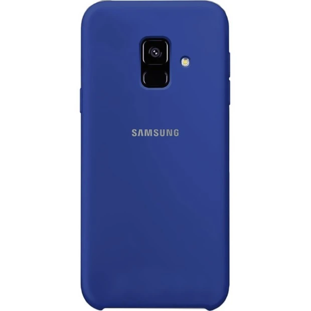 Силиконовый чехол Original Case Samsung Galaxy A6 (2018) A600 (Тёмно-синий)
