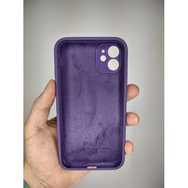 Силіконовий Чохол Original Square RoundCam для Apple iPhone 11 (02) Фіолетовий