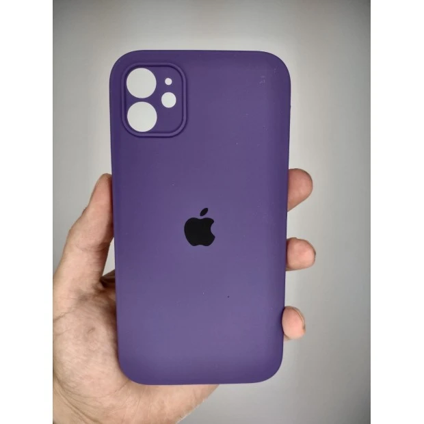 Силіконовий Чохол Original Square RoundCam для Apple iPhone 11 (02) Фіолетовий