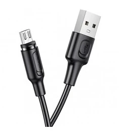 USB-кабель Borofone BX41 Silicone Magnetic (MicroUSB) (Чорний)