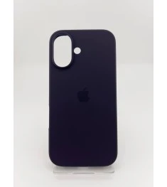 Силіконовий оригінальний чохол Apple для iPhone 16 (72) кольору баклажан.