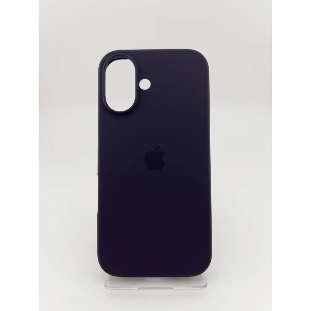 Силіконовий оригінальний чохол Apple для iPhone 16 (72) кольору баклажан.
