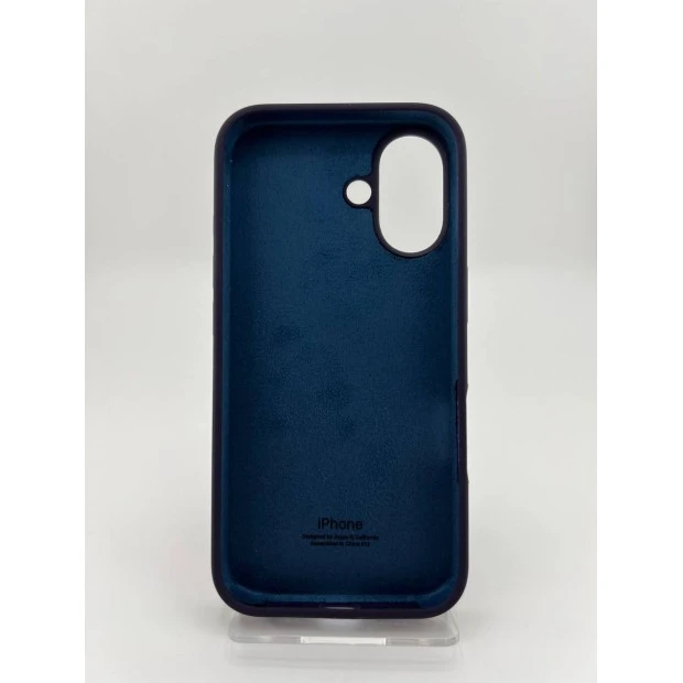 Силіконовий оригінальний чохол Apple для iPhone 16 (72) кольору баклажан.