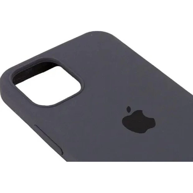 Оригінальний силіконовий чохол для Apple iPhone 15 Pro Max (19), темно-сірий