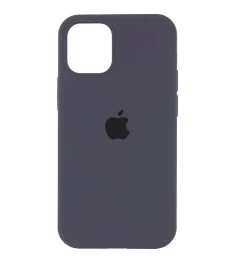 Оригінальний силіконовий чохол для Apple iPhone 15 Pro Max (19), темно-сірий
