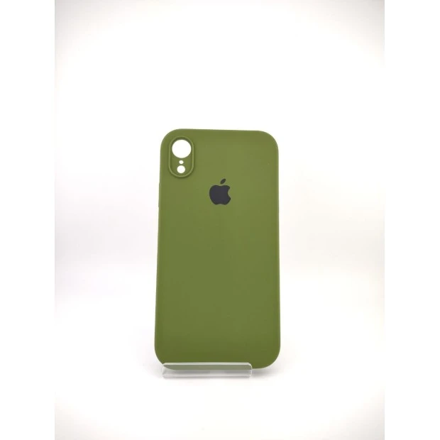 Силіконовий Оригінальний Чохол Квадратної Форми RoundCam для Apple iPhone XR (46) Глибокий Зелений
