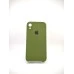 Силіконовий Оригінальний Чохол Квадратної Форми RoundCam для Apple iPhone XR (46) Глибокий Зелений