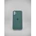 Силіконовий чохол Original Square RoundCam для Apple iPhone 11 (55) у кольорі чорнувато-зелений. Силіконовий чохол Original Square RoundCam для Apple iPhone 11 (55) у кольорі чорнувато-зелений.