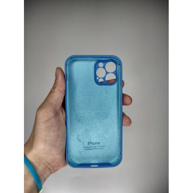 Оригінальний силіконовий чохол RoundCam для Apple iPhone 12 Pro (12) королівський синій