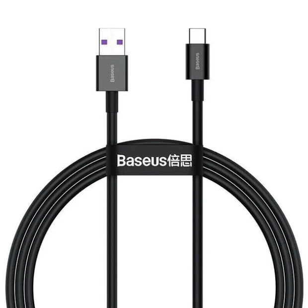 USB-кабель Baseus Superior 66W (2m) (Type-C) (Чорний) CATYS-A01 (Знижка) (1 Категорія)