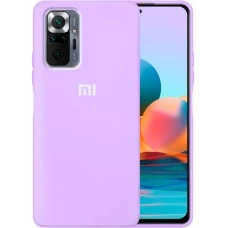 Силикон Original 360 Case Logo Xiaomi Redmi Note 10 Pro / Note 10 Pro Max (Фиалковый)